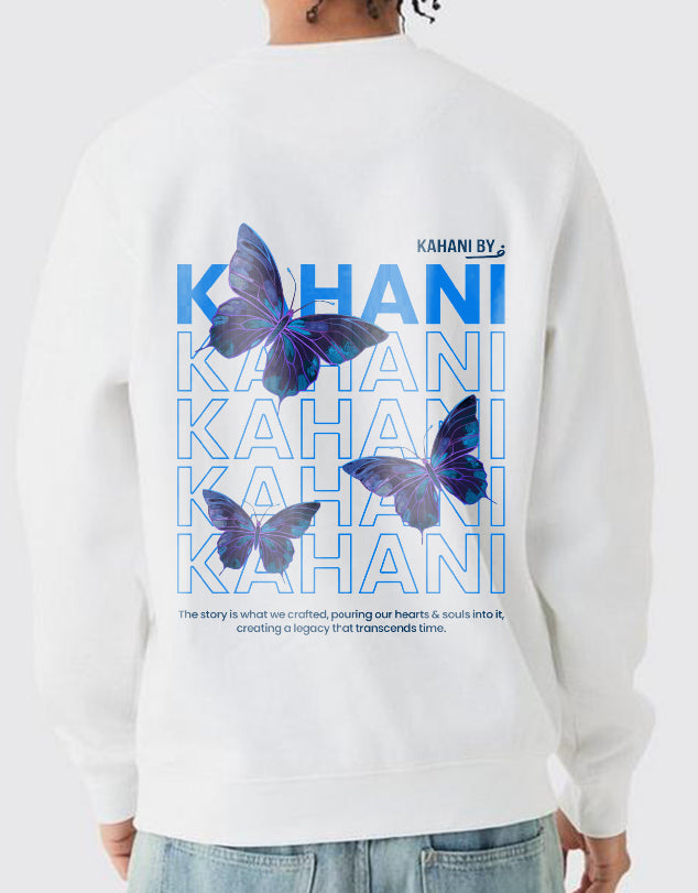 White Butterfly Sweat Shirt